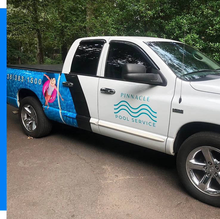 Pinnacle Pool Service truck